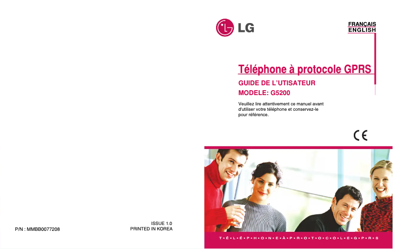 Page 1 de la notice Manuel utilisateur LG G5200