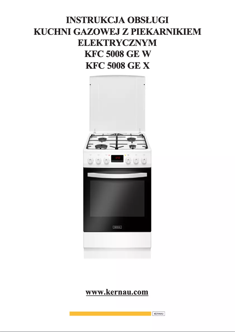 Page n°1 - Manuel utilisateur Kernau KFC 5008 GE X