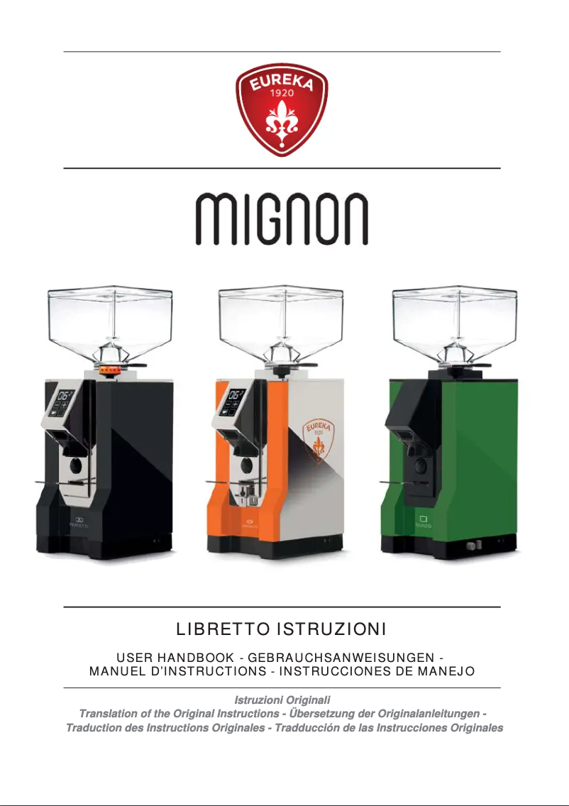 Image de la première page du manuel de l'appareil Mignon Brew Pro