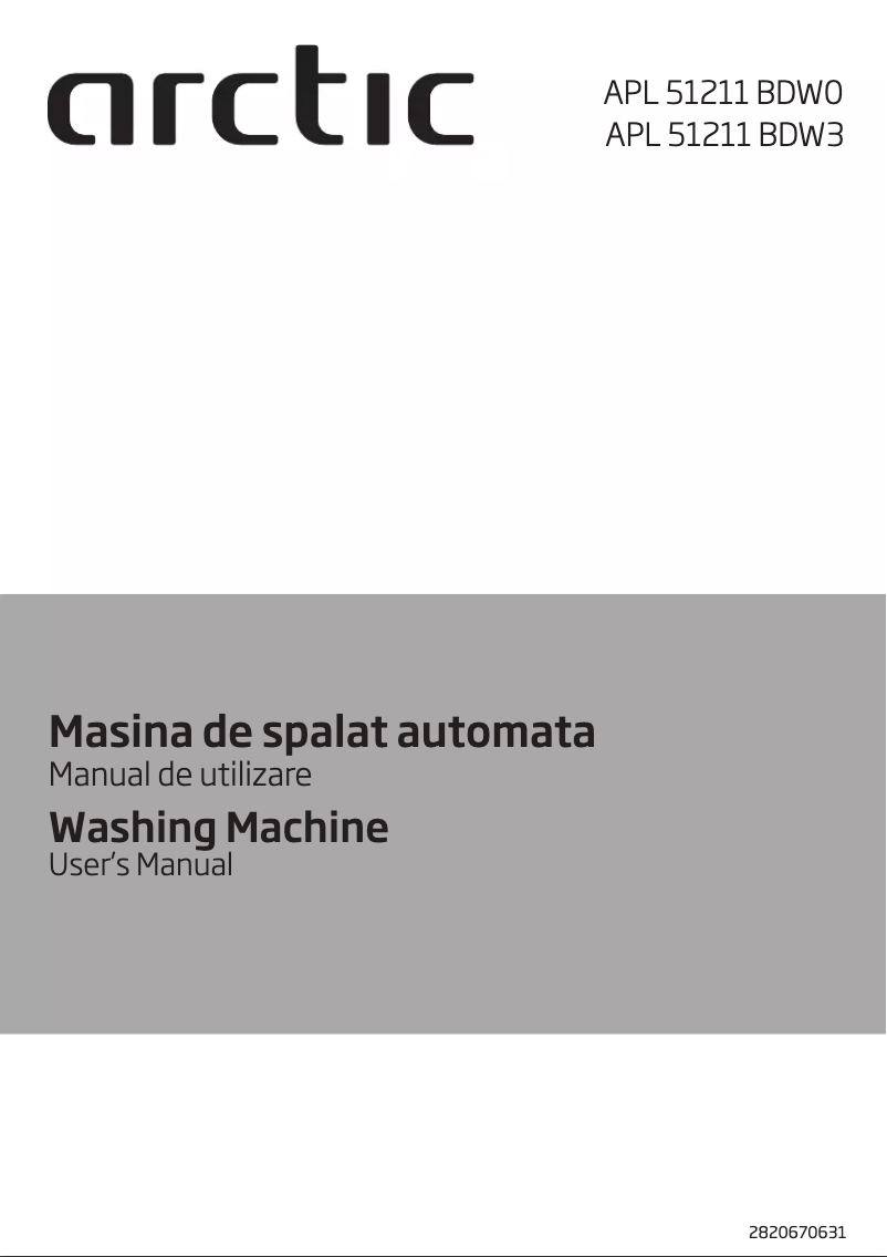 Page 1 de la notice Manuel utilisateur Arctic Cooling APL51211BDW3