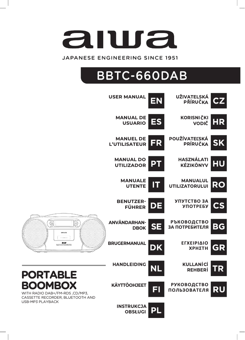 Image de la première page du manuel de l'appareil BBTC-660DAB