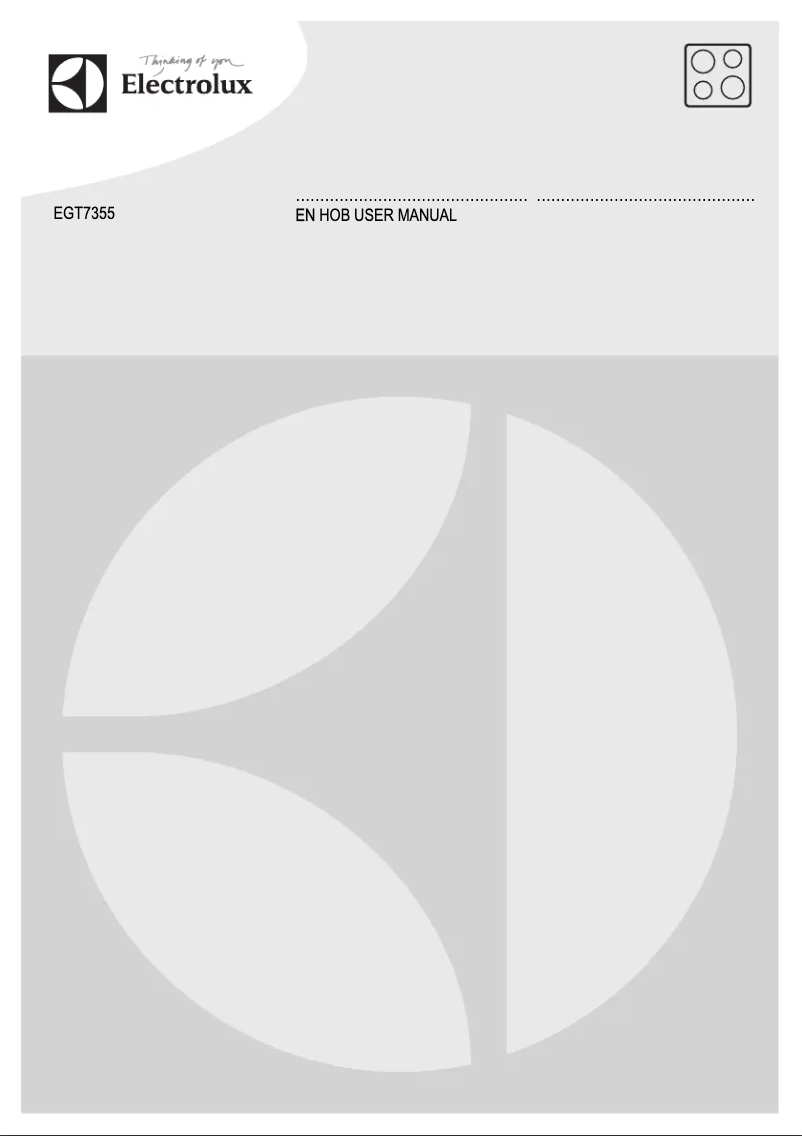 Image de la première page du manuel de l'appareil EGT7355NOK