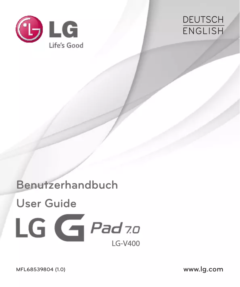 Page n°1 - Manuel utilisateur LG G Pad 7
