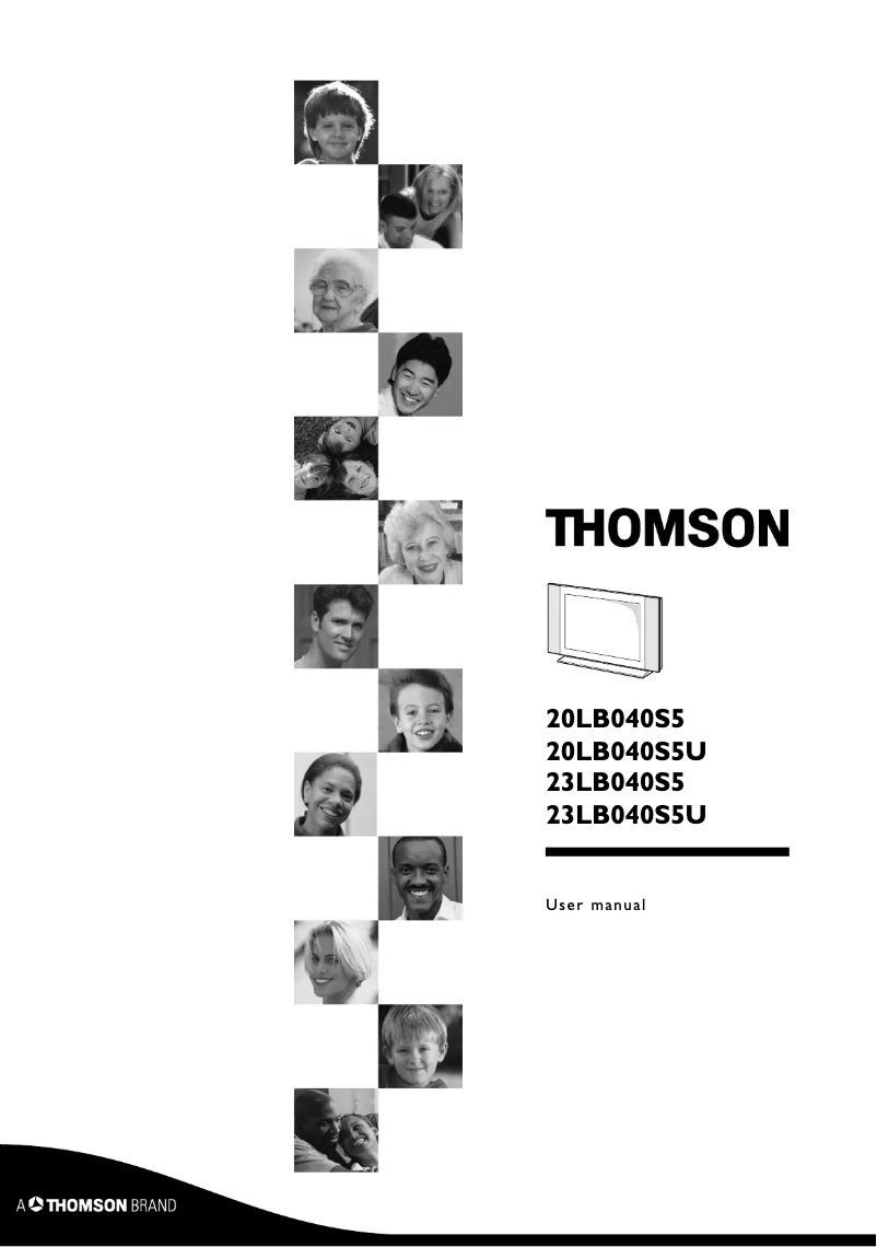 Page n°1 - Manuel utilisateur Thomson 23LB040S5