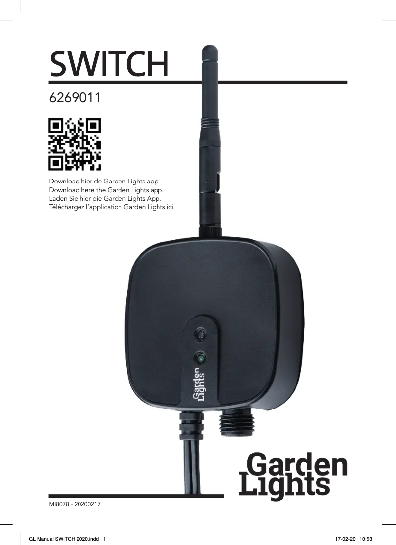 Page 1 de la notice Manuel utilisateur Garden Lights GL6269011