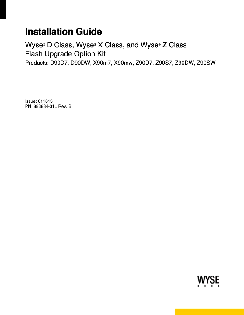 Image de la première page du manuel de l'appareil Wyse 5020