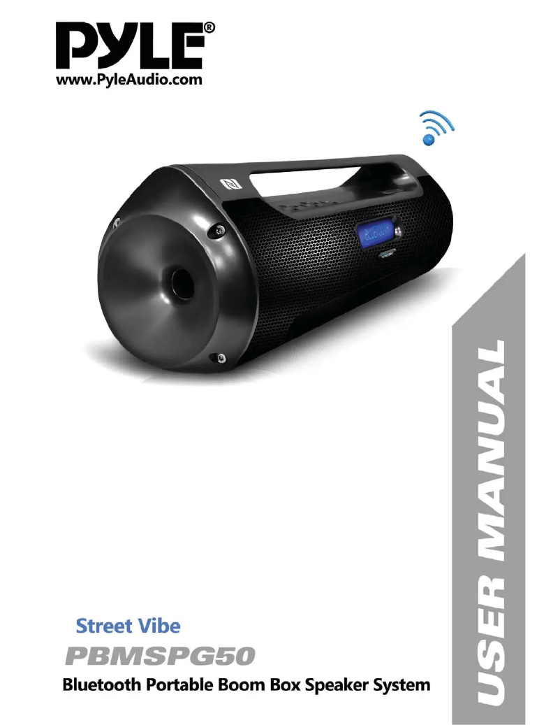 Image de la première page du manuel de l'appareil Street Vibe PBMSPG50