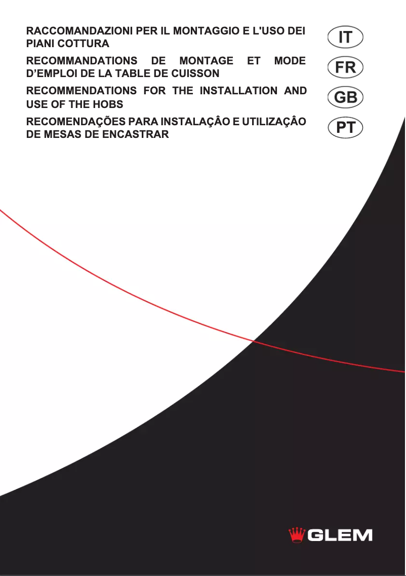 Page n°1 - Manuel utilisateur Glem Gas GV635HBK