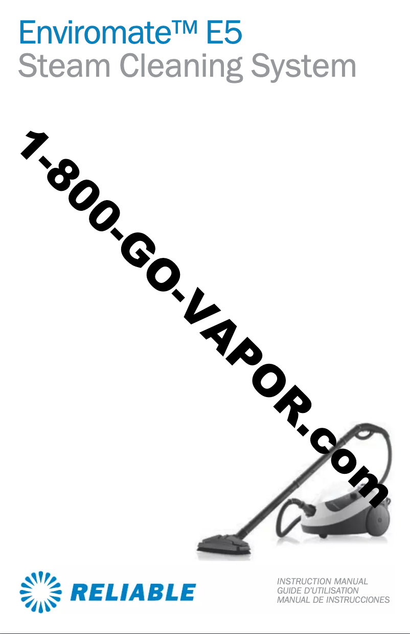 Page n°1 - Manuel utilisateur Vapor Enviromate E 5