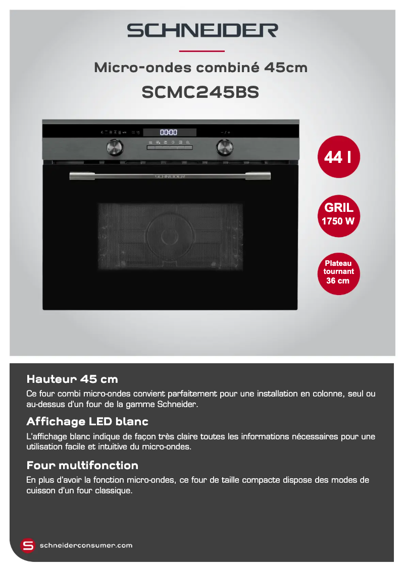 Image de la première page du manuel de l'appareil SCMC245BS