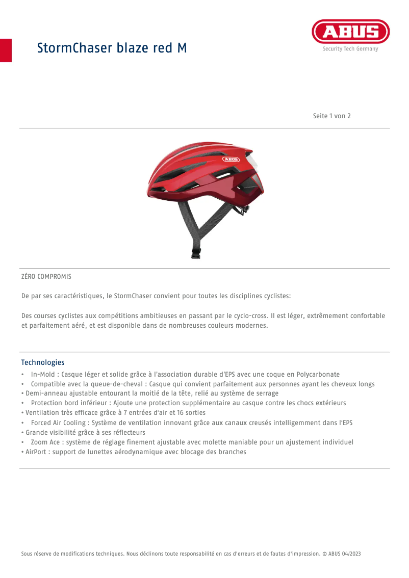 Imagen de la primera página del manual del dispositivo StormChaser