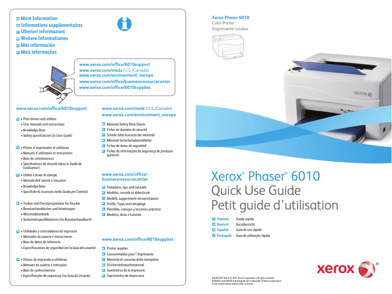 Página 1 del manual Manual de usuario Xerox Phaser 6010