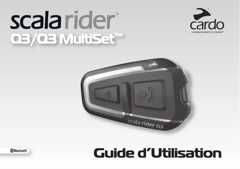 Image de la première page du manuel de l'appareil Scala Rider Q3