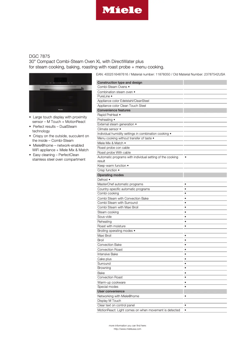 Image de la première page du manuel de l'appareil DGC 7875