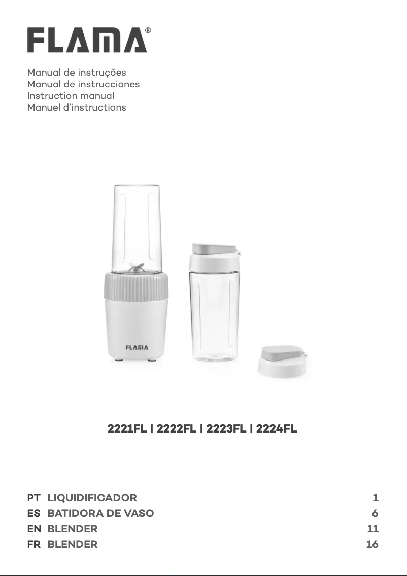 Page 1 de la notice Manuel utilisateur Flama 2221FL