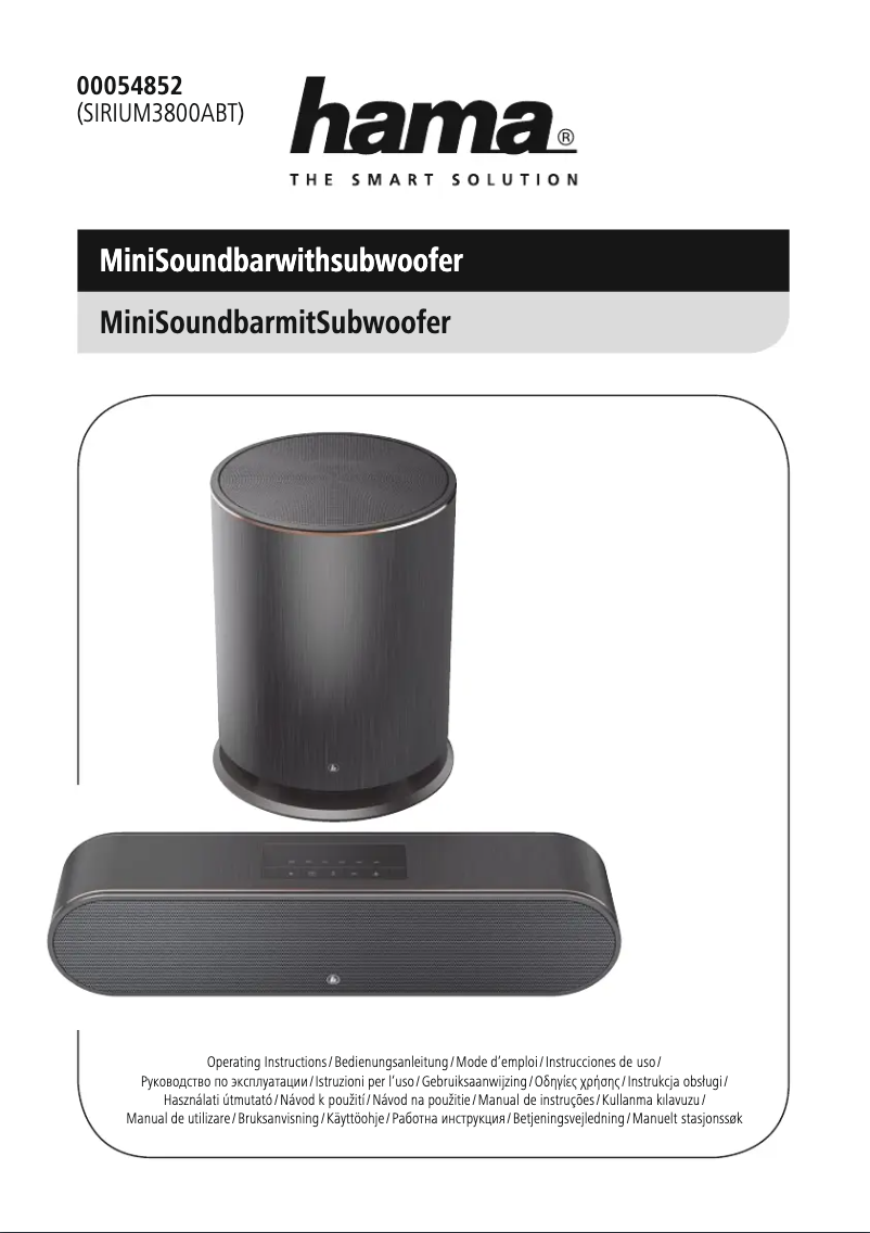 Imagen de la primera página del manual del dispositivo SIRIUM3800ABT