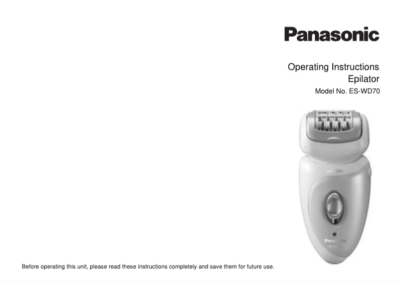 Página 1 del manual Manual de usuario Panasonic ES-WD70