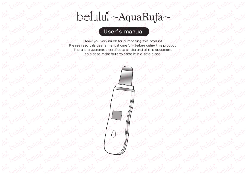 Image de la première page du manuel de l'appareil AquaRufa