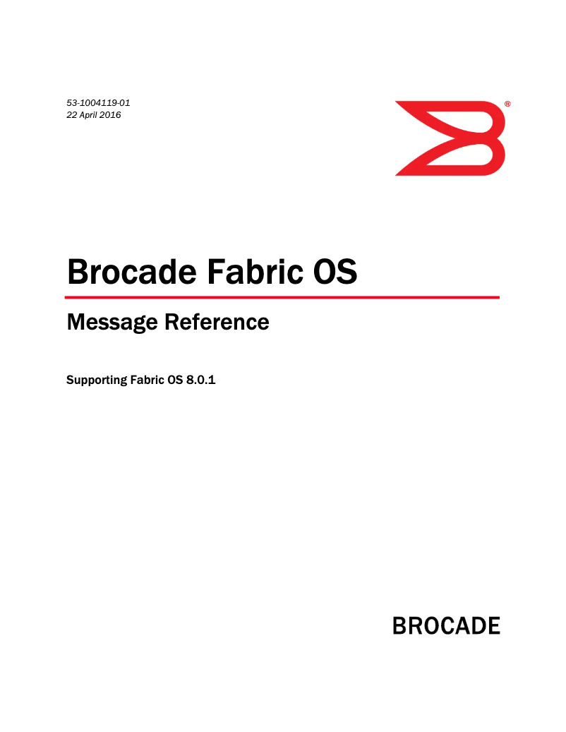 Page 1 de la notice Guide d'installation Dell Brocade G620