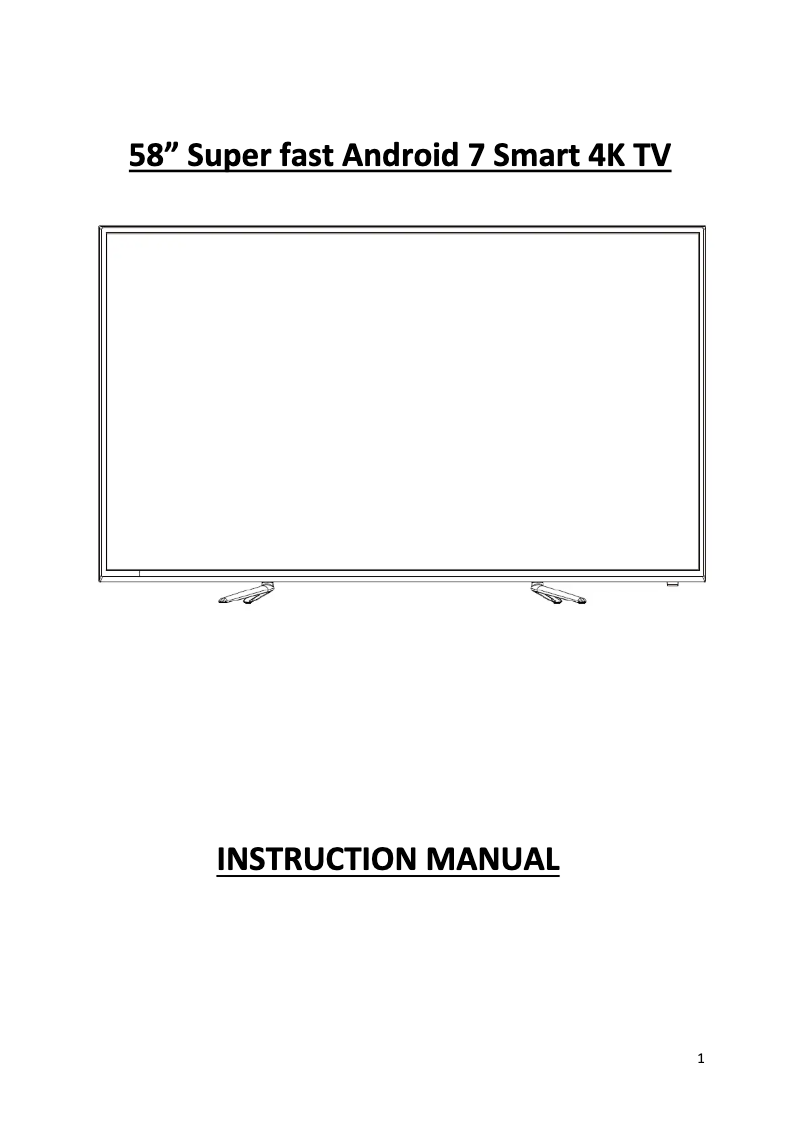 Page n°1 - Manuel utilisateur Cello C58SFS4K