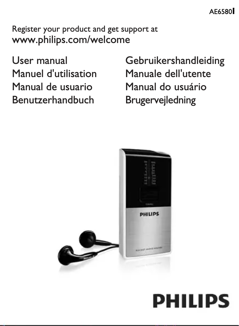 Imagen de la primera página del manual del dispositivo AE6580