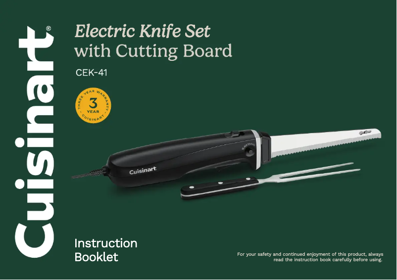 Image de la première page du manuel de l'appareil CEK-41