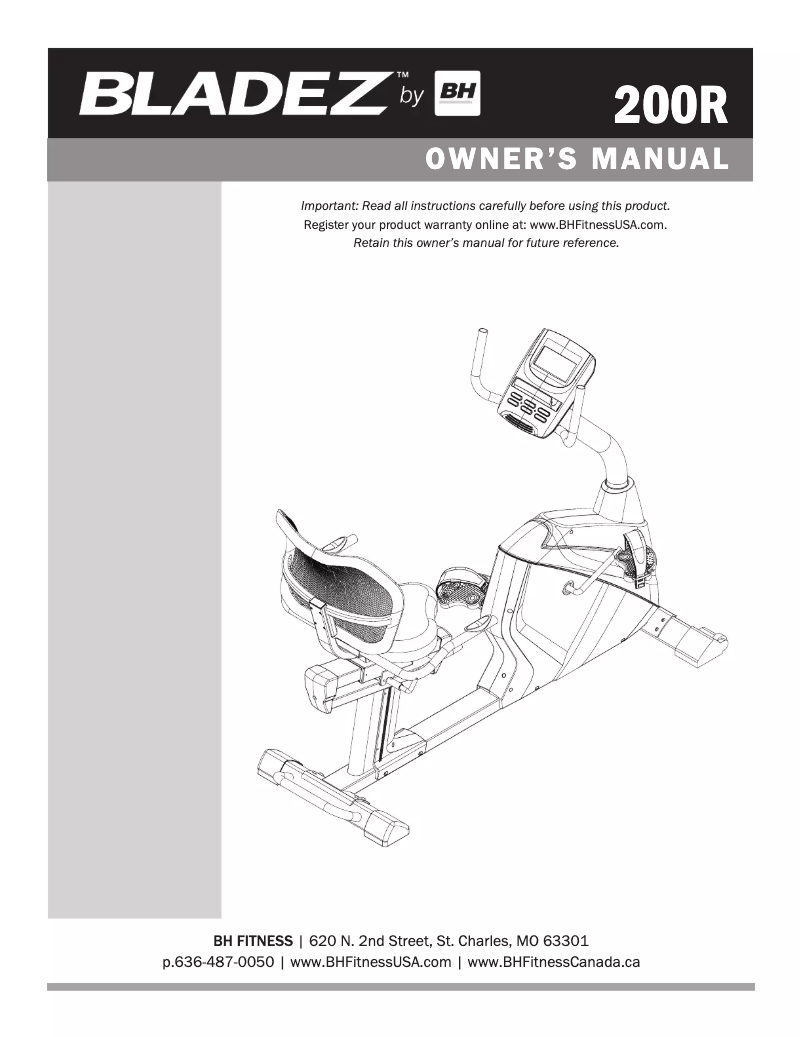 Image de la première page du manuel de l'appareil 200R