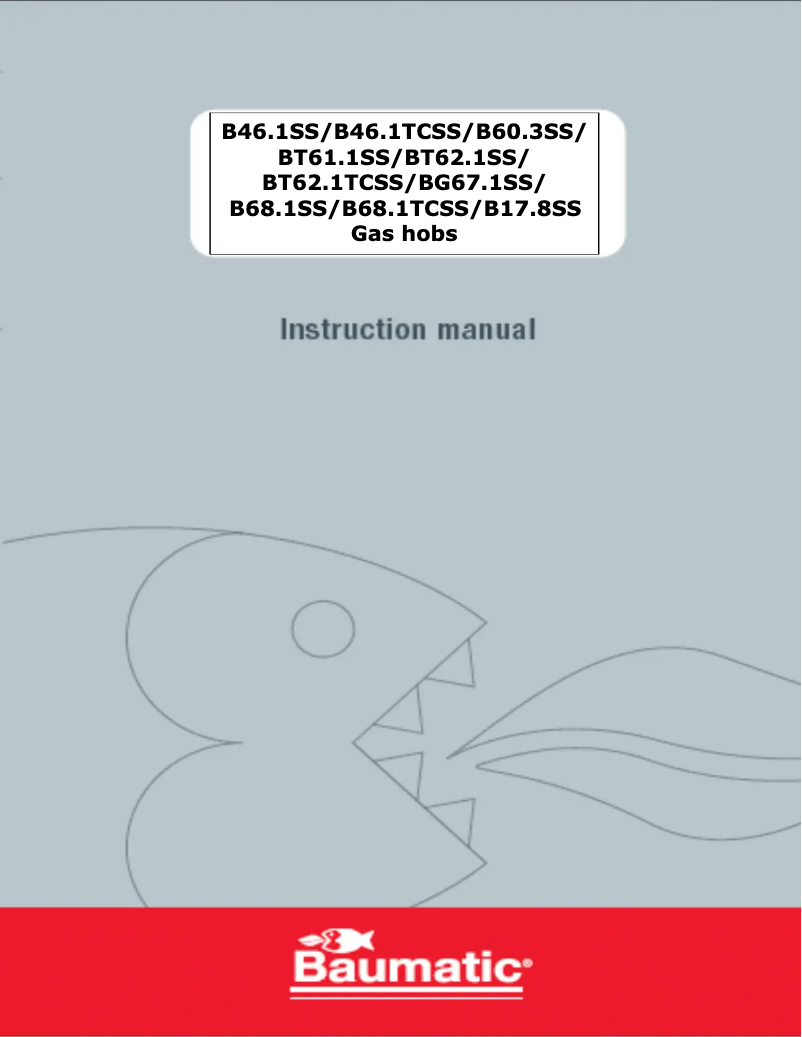 Page 1 de la notice Manuel utilisateur Baumatic B68SS