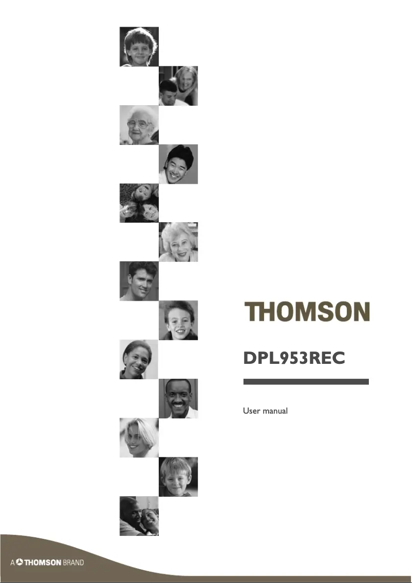 Page n°1 - Manuel utilisateur Thomson DPL953