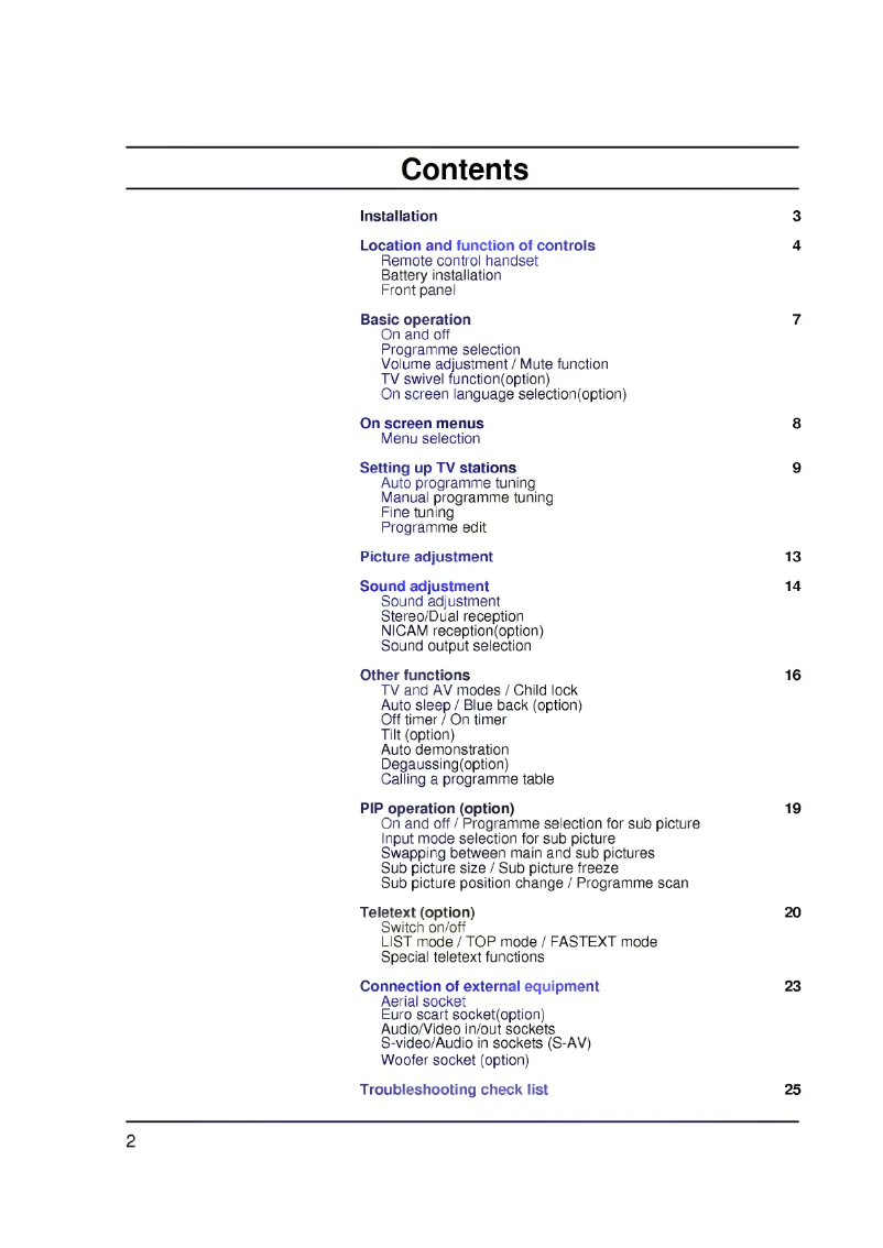 Page 1 de la notice Manuel utilisateur LG CF-29H24NM