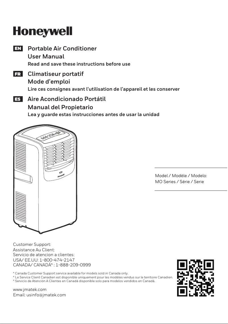 Page n°1 - Manuel utilisateur Honeywell MO08CES