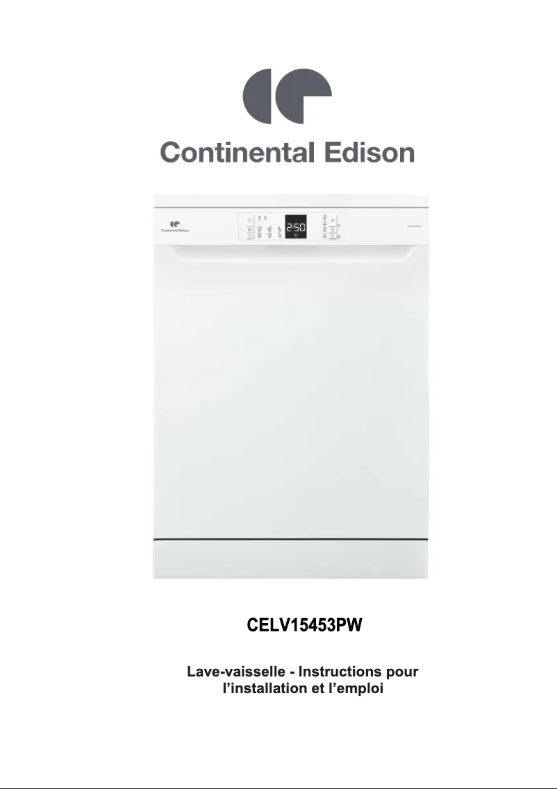 Page 1 de la notice Manuel utilisateur Continental Edison CELV15453PW