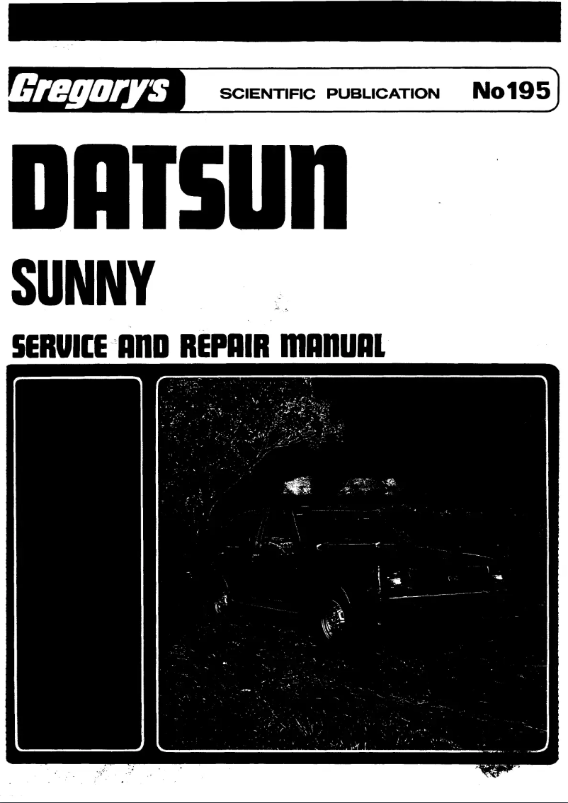 Page 1 de la notice Manuel utilisateur Datsun Sunny Wagon (1981)