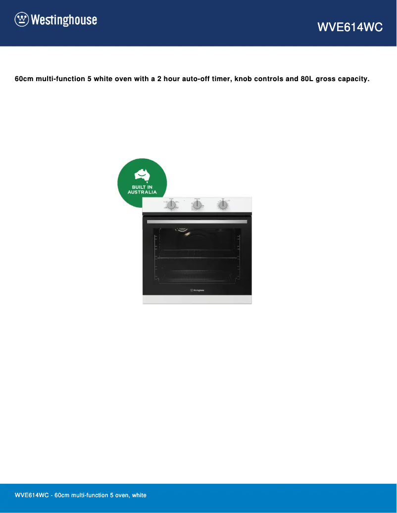 Image de la première page du manuel de l'appareil WVE614WC