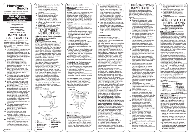 Image de la première page du manuel de l'appareil 41010