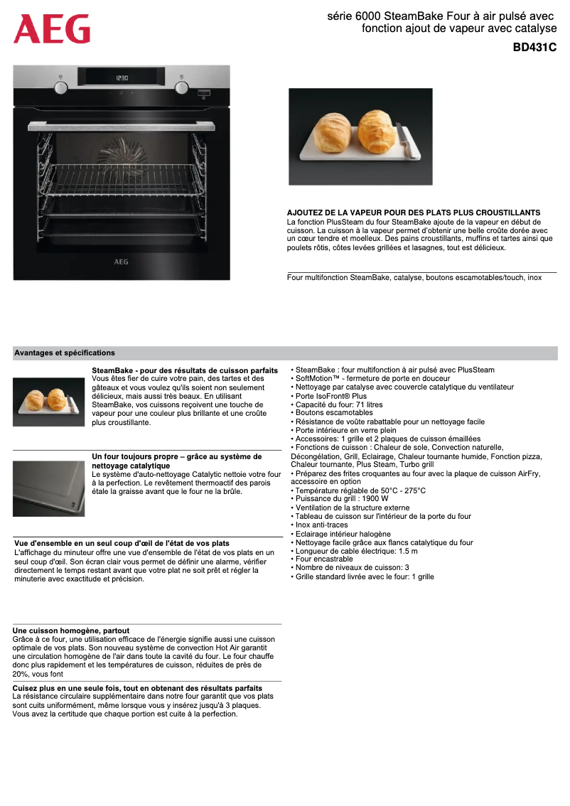 Image de la première page du manuel de l'appareil BD431C