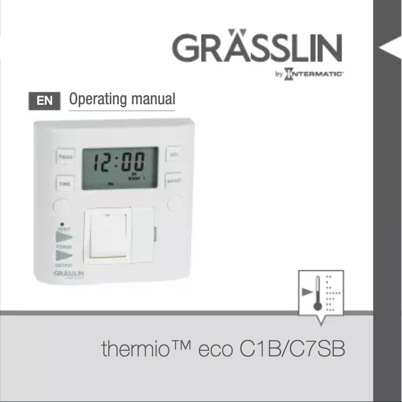 Page n°1 - Manuel utilisateur Grässlin Thermio Eco C7SB