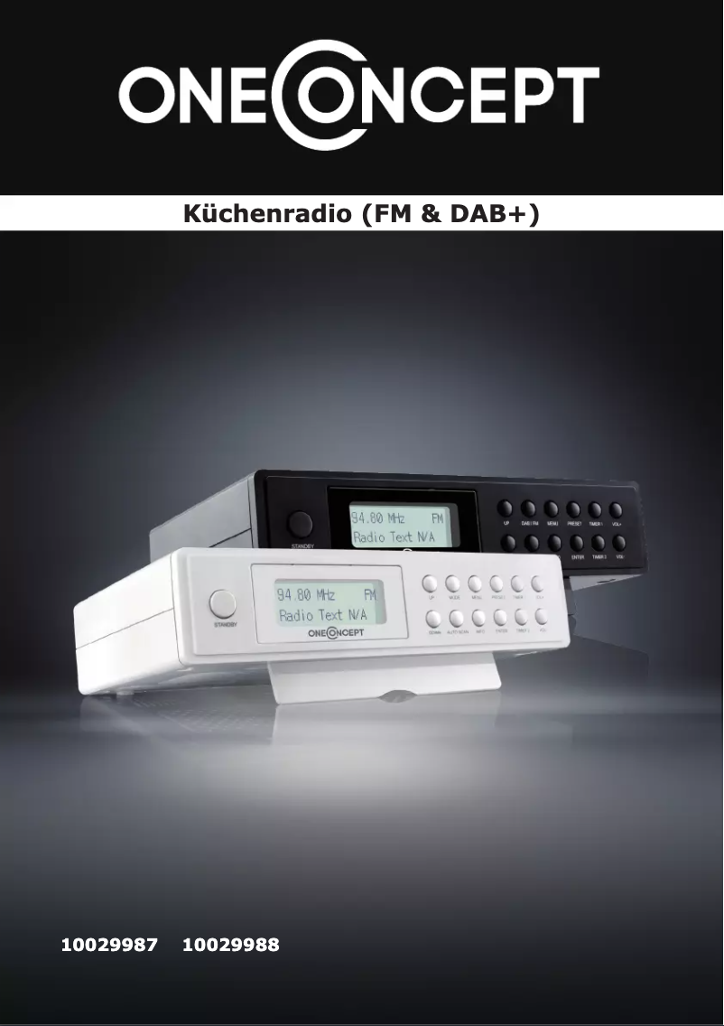 Página 1 del manual Manual de usuario OneConcept KR-120 DAB