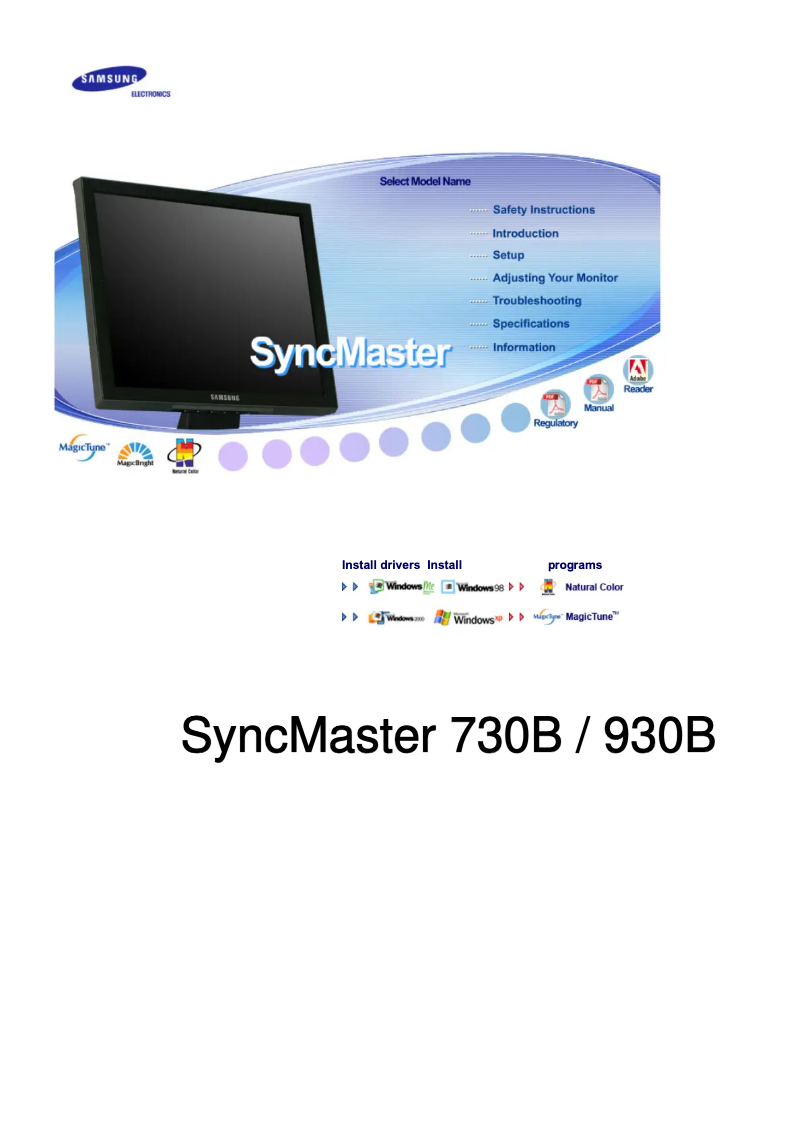 Page 1 de la notice Manuel utilisateur Samsung 930B