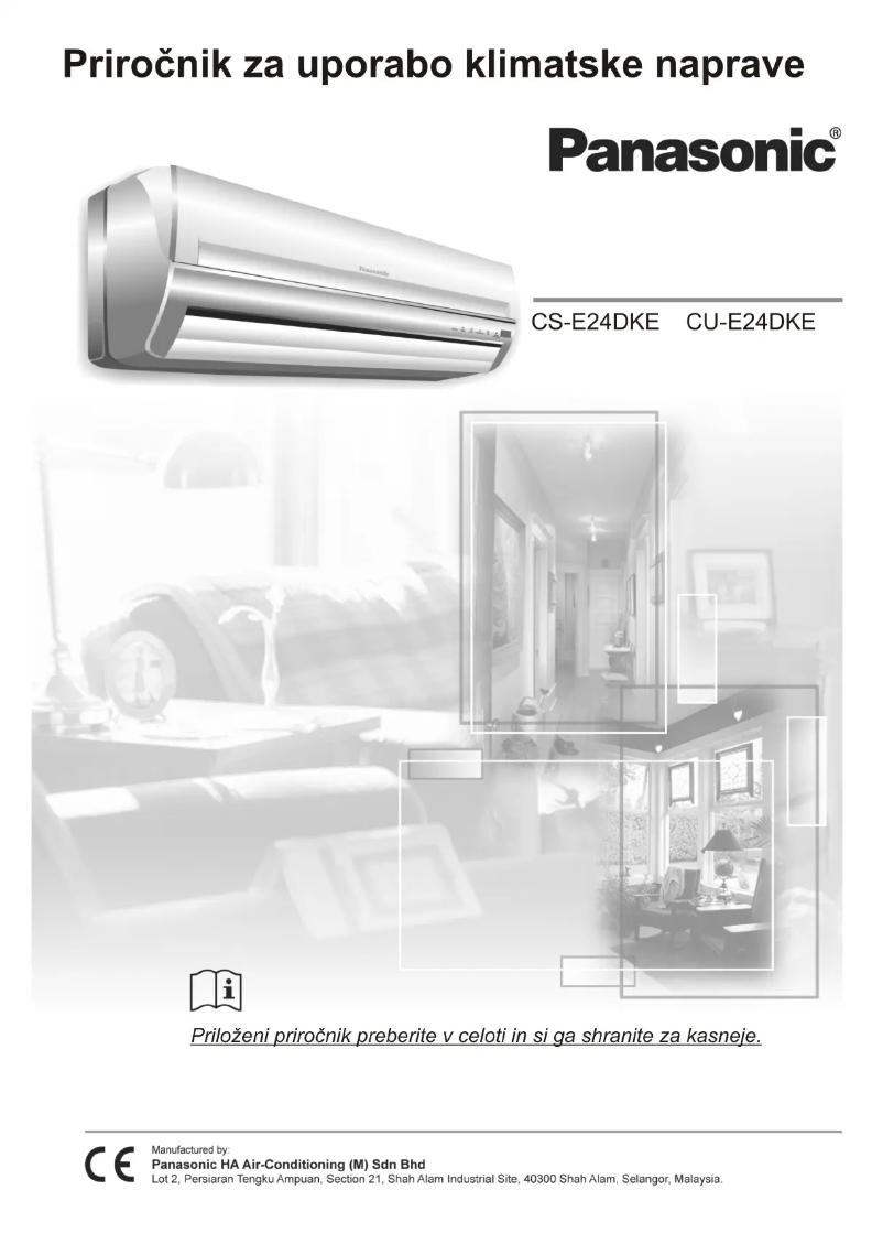 Page n°1 - Manuel utilisateur Panasonic CU-E24DKE