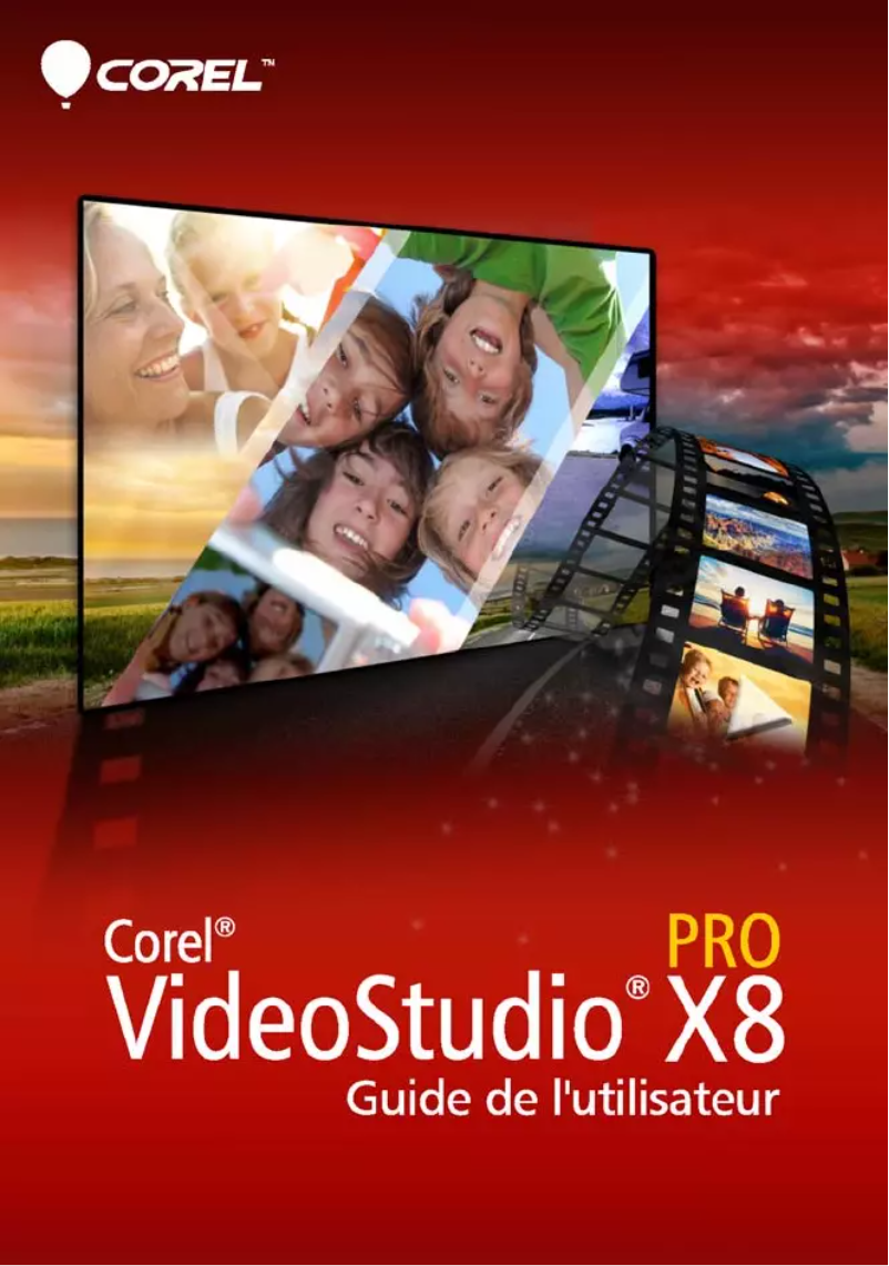 Image de la première page du manuel de l'appareil VideoStudio PRO X8