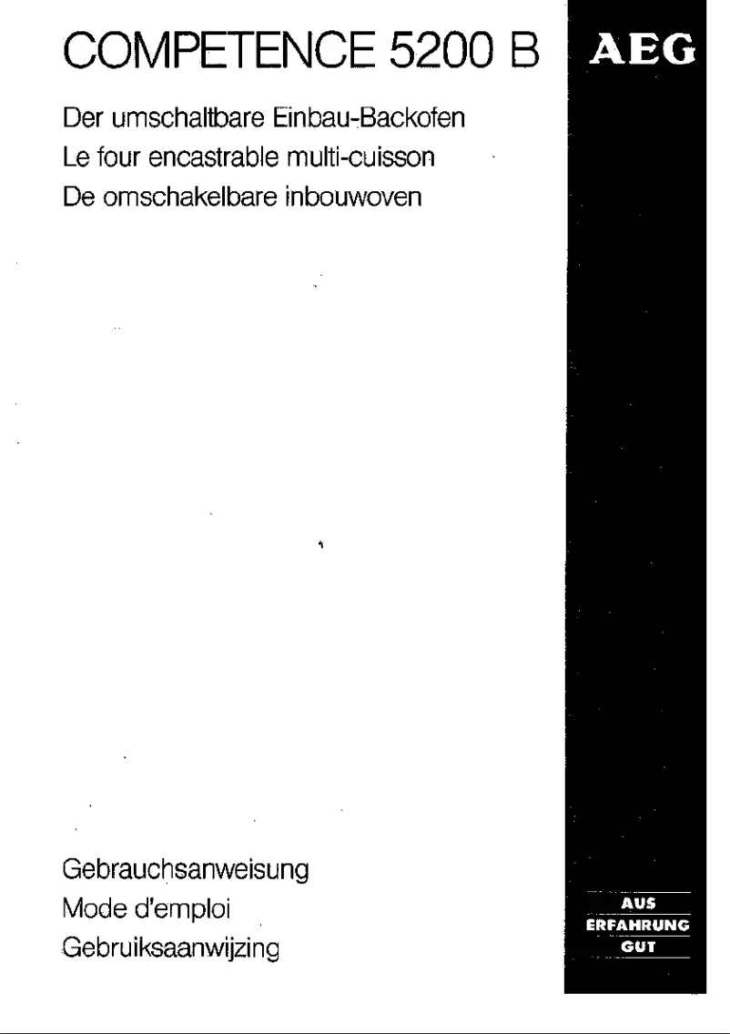 Imagen de la primera página del manual del dispositivo Competence 5200 B D