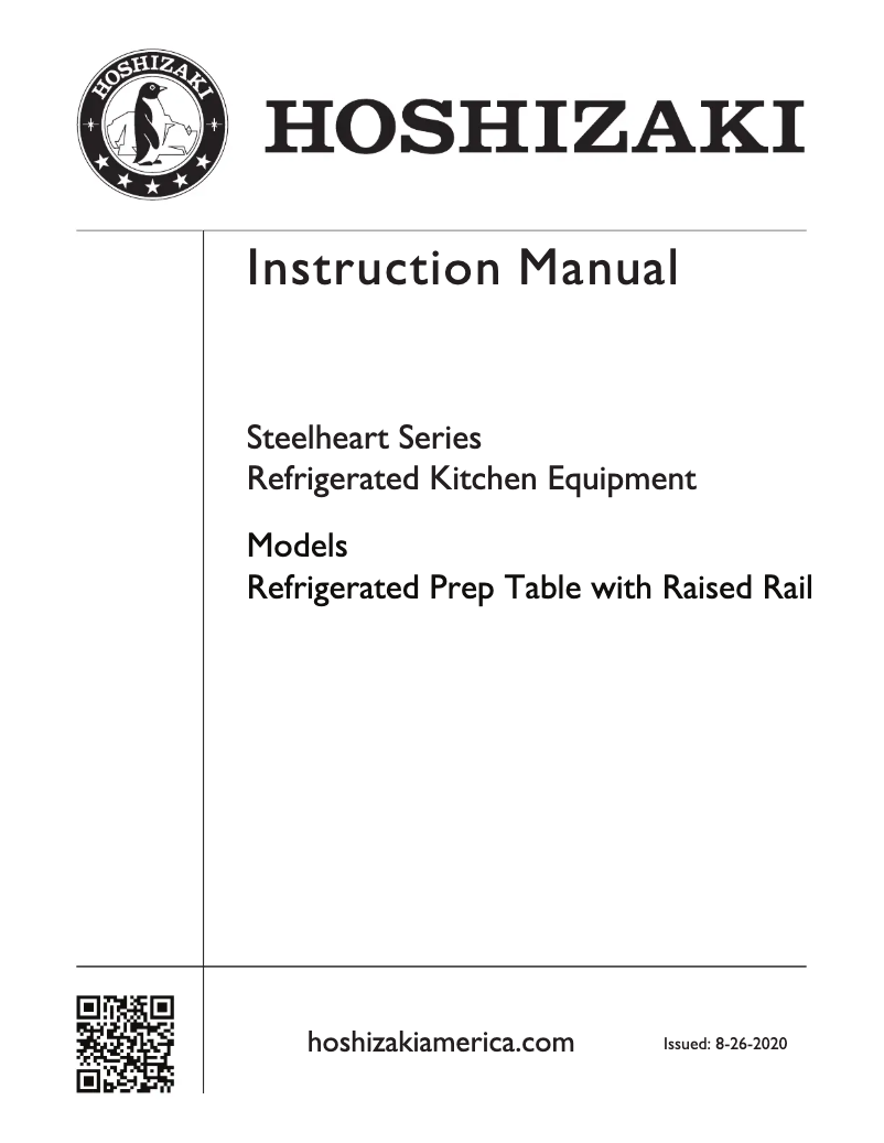Page n°1 - Guide d'installation Hoshizaki CPT93