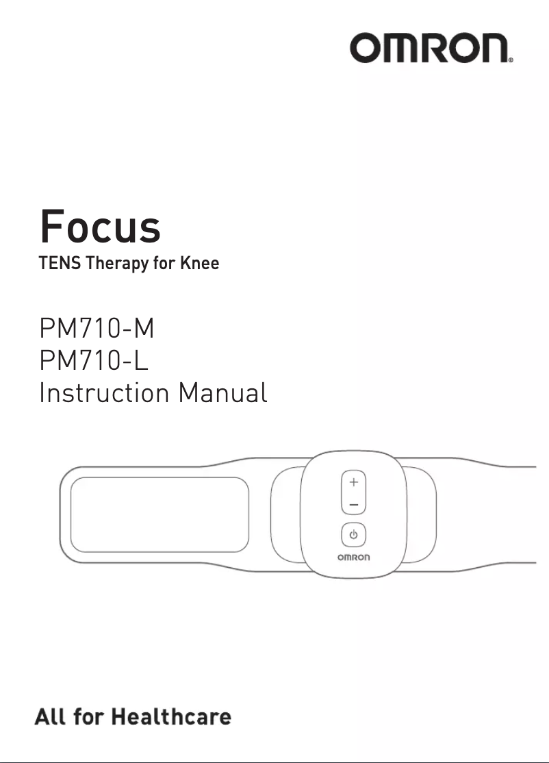 Page 1 de la notice Manuel utilisateur Omron Focus Tens PM-710-L