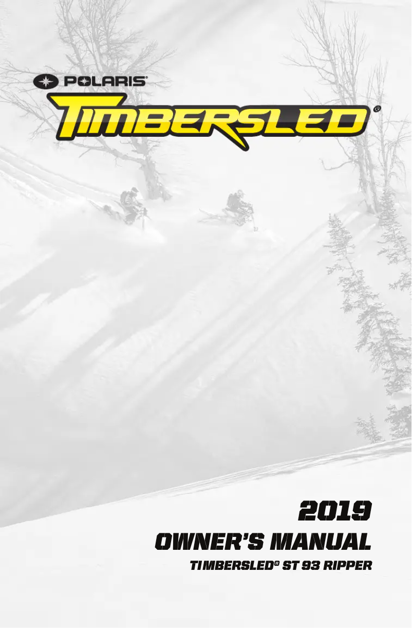 Página 1 del manual Manual de usuario Timbersled ST 93 RIPPER (2019)