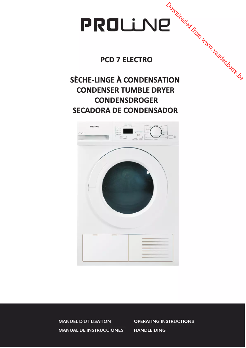 Image de la première page du manuel de l'appareil PCD 7 Electro
