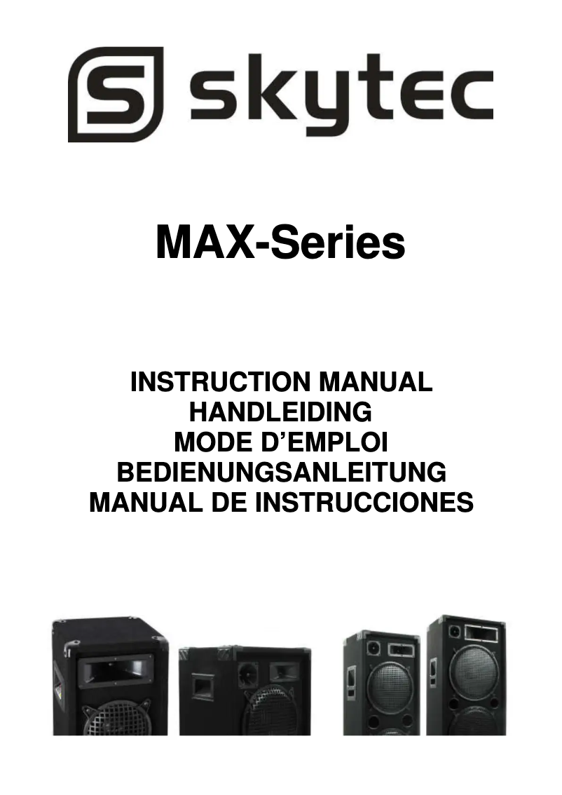 Page 1 de la notice Manuel utilisateur MAX MAX10