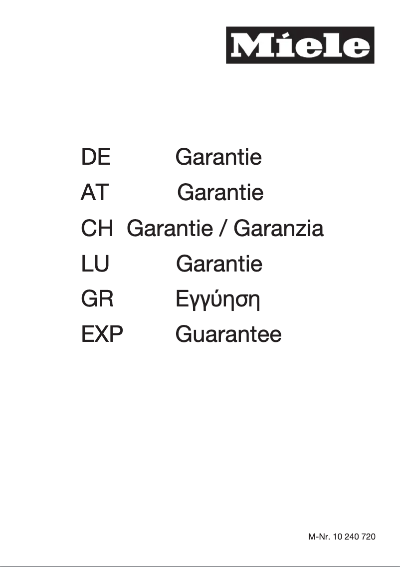 Page 1 de la notice Manuel utilisateur Miele WMH122 WPS