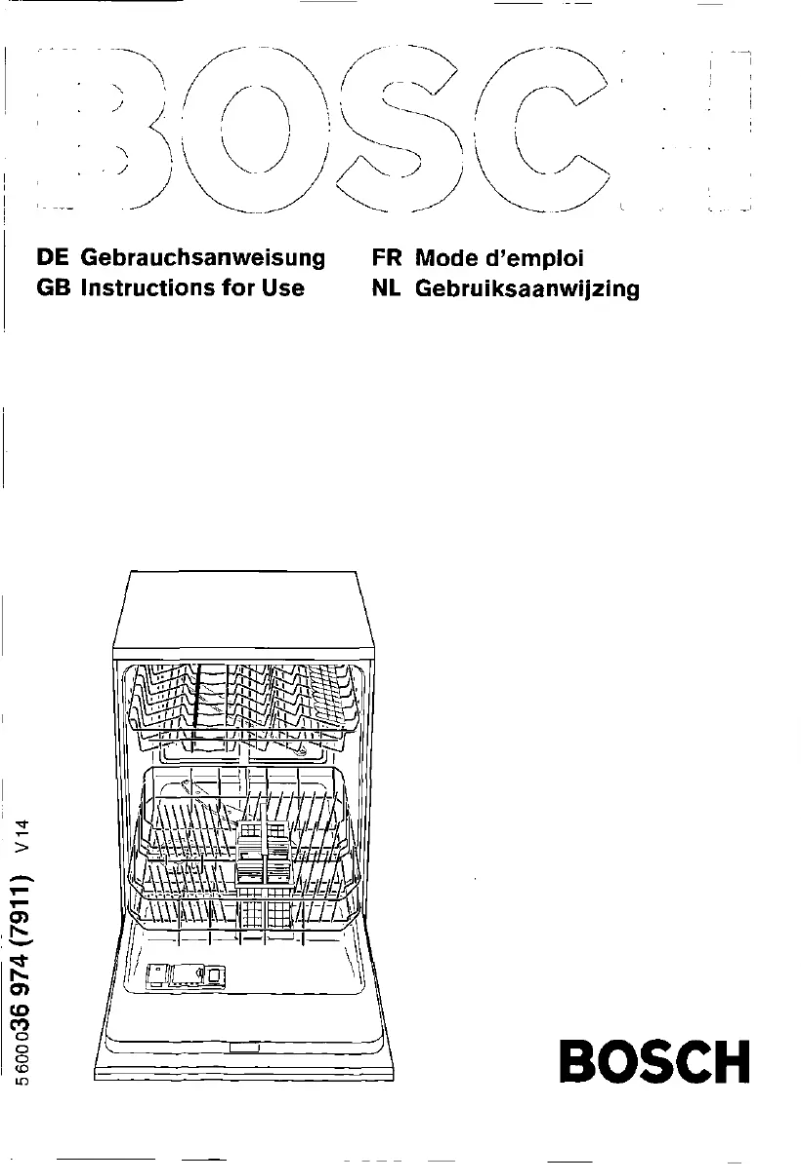 Page 1 de la notice Manuel utilisateur Bosch SHV4603EU