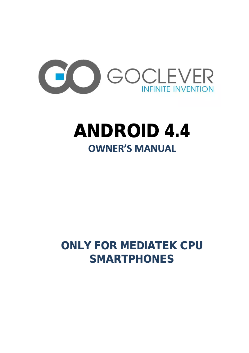 Page n°1 - Manuel utilisateur GoClever Quantum 450 Lite